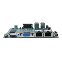 Carte mère industrielle rapide et populaire Intel Celeron N2840 Dual Core avec DDR3L 2 Go intégré, SATA, 2 ports LAN, 4 ports USB, 2 ports COM, compatible Win7, 10 et Linux