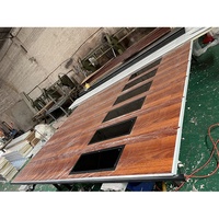 Porte de Garage verticale en acier galvanisé, Certification CE de l'union européenne, couleur du grain de bois sectionnel de sécurité inclinable