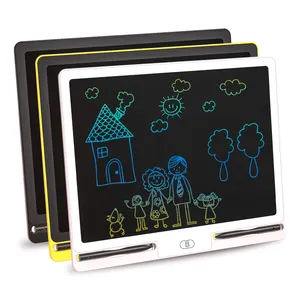 Almohadilla electrónica borrable de 16 pulgadas para niños, tableta de escritura LCD multicolor para dibujo y garabatos, novedad de 2021