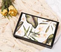 XCGS New Oyster White Caja de cartón para enviar por correo para maquillaje de pestañas Sombra de ojos y pinceles de maquillaje