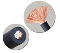 Cable de Soldadura H01N2-D, Precio de Fábrica, YH 25-95mm², Cable de Soldadura Flexible de Cobre y Goma, Resistente al Calor y al Aceite, para Máquina de Soldadura por Arco