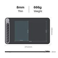 HUION — panneau de peinture à cadran Q620M, avec stylet sans batterie, stylo numérique, tablette graphique pour dessin