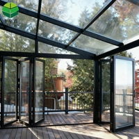 Solárium de Aluminio para Exteriores, Montado en Pared, con Vidrio, para las 4 Estaciones, para Patio o Jardín