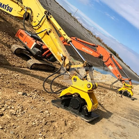 Compacteur hydraulique multifonctionnel pour excavatrice, construction routière, remblai, compactage de fondations, taille personnalisable