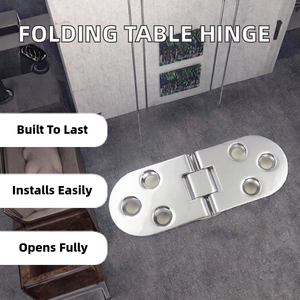 Butterfly Furniture Gym Cerniera a scomparsa a filo in lega di zinco per tavoli pieghevoli tradizionali, ante e armadietti - Product Image 2