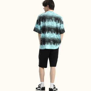 Maglietta da uomo in cotone oversize <span class=keywords><strong>T</strong></span>-<span class=keywords><strong>Shirt</strong></span> Streetwear a blocchi colorati con stampa <span class=keywords><strong>Online</strong></span> - Product Image 5