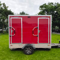 Bonne vente Luxe Portable Toilettes Remorque Mobile WC Voiture Toilette Fabriqué en Chine Adulte Salle de bain de luxe pour l'extérieur