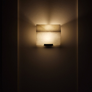 <span class=keywords><strong>Lampe</strong></span> <span class=keywords><strong>de</strong></span> <span class=keywords><strong>chevet</strong></span> <span class=keywords><strong>de</strong></span> luxe moderne <span class=keywords><strong>pour</strong></span> <span class=keywords><strong>chambre</strong></span> à coucher avec mur en marbre Albâtre naturel Éclairage LED Corps en cuivre <span class=keywords><strong>pour</strong></span> café - Product Image 2