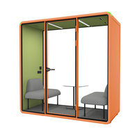 Cabine de travail insonorisée modulaire pour bureau, cabine acoustique intérieure pour réunion, cabine de change acoustique