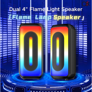 Altavoz De Karaoke Dual De 4 Pulgadas RGB Bluetooh Con Micrófono Para Fiesta Familiar De Ktv, Bajo Extra Con Amplificador Incorporado, Altavoz De Karaoke Doble De 2 Pulgadas - Product Image 6