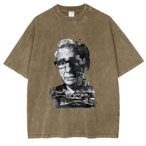 Director <span class=keywords><strong>Martin</strong></span> Scorsese Camisetas Verano 100% Algodón Hombro caído Cuello redondo Peso pesado Lavado ácido - Product Image 1