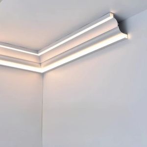 Barang baru lampu sisi ganda 70mm * 90mm ekstrusi LED saluran utama lampu sudut langit-langit LED Strip profil cahaya - Product Image 1