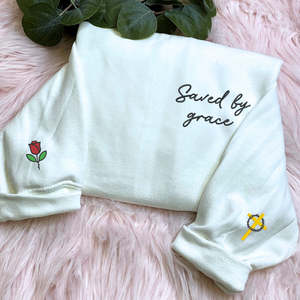 <span class=keywords><strong>Sudadera</strong></span> con capucha bordada personalizada con corazón grande en el pecho, regalo de Grammie para los nombres de los abuelos, tela de Jersey, temporada de invierno - Product Image 6