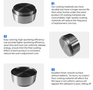 チタンラウンドスパッタリングターゲットPVDコーティングRFX高純度金属製品99.8% - Product Image 5