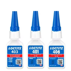 Instant Adhesive 20G Loctiter 401 403 406 Colorless Transparent Super Glue for Toy Plastic Metal Car Sealing
