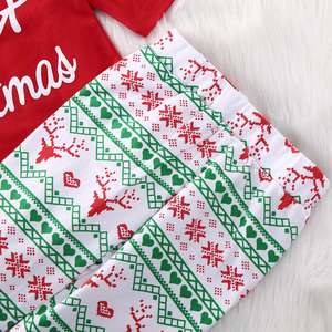 Vente en gros <span class=keywords><strong>de</strong></span> barboteuse + leggings + chapeau pour tout-petits vêtements <span class=keywords><strong>mon</strong></span> <span class=keywords><strong>premier</strong></span> Noël pour bébés costume pour nouveau-nés - Product Image 6