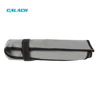 Sac de camp en rouleau de toile cirée grise portable de stockage étanche en gros pour l'emballage de rouleau de couteau de chef