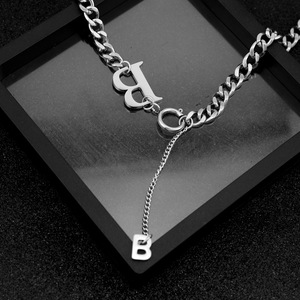 Nuevo Collar de Cadena Gruesa con Diseño Sencillo y Exclusivo, Chapado en Plata, Diseño Moderno y Popular, Collares Unisex, Joyería de Moda - Product Image 4
