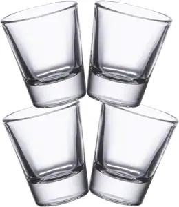 Bicchierini di alta qualità a sublimazione in bianco Whiskey Shot in vetro Espresso colpi di pallottola piccoli