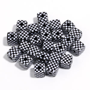 Wholesale 13mm <b>Acrylic</b> Mesh square Bead Checker with Holes square Bead Loose Bead for Bracelet Necklace Diy <b>Jewelry</b> Making - Product Image 6