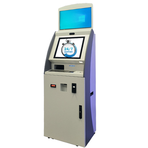 Màn hình kép đồng tiền hoạt động thanh toán <span class=keywords><strong>kiosk</strong></span> với tiền mặt chấp nhận - Product Image 1