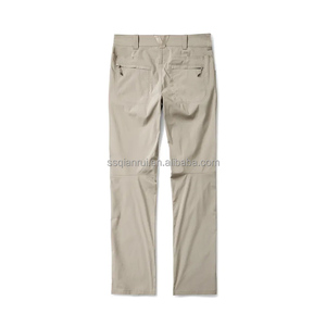 بنطلون رجالي تكتيكي مقاوم للماء من السوفت شيل، بنطلون رسمي شتوي للمشي لمسافات طويلة، خصر متوسط، متعدد الجيوب، مبطن بالصوف السميك للعمل - Product Image 5