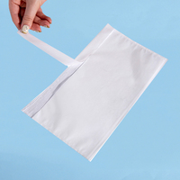 Pochettes d'enveloppe de bordereau d'emballage de taille personnalisée, enveloppe adhésive transparente de liste de colisage à chargement par le haut de la facture