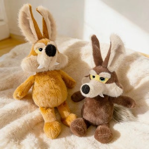 Peluche Lupo a Coda Lunga, Giocattolo di Peluche Lupo Grigio, Regalo per Bambini, Bambola per Macchina Artiglio - Product Image 1
