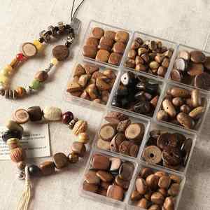 Perles en bois naturel non teintes en vrac, mélange de 12 mm, écologiques, classiques, pour bracelets, colliers et kits de bricolage - Product Image 2