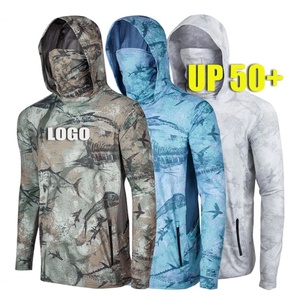 เสื้อแรชการ์ดกันแดด UPF 50 รุ่นใหม่ สำหรับตกปลา สีพื้นเรียบ แขนยาว ผ้าตาข่ายระบายอากาศ ป้องกันรังสียูวี สำหรับผู้ชาย - Product Image 1