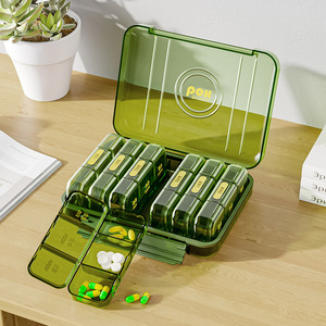 Promotion Gifts Plastic 21 Compartments Pill Box
