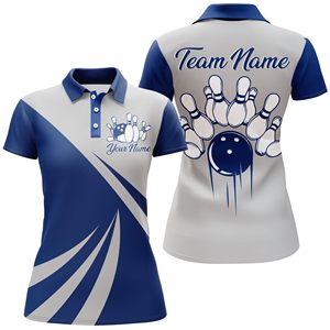 Custom Short Sleeve <b>Bowling</b> <b>Shirts</b> <b>Bowling</b> Team Jerseys for Women - Product Image 4