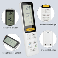 0010402886W pour télécommande de climatiseur Haier, pour télécommande de climatiseur Haier avec fonctions de refroidissement et de chauffage