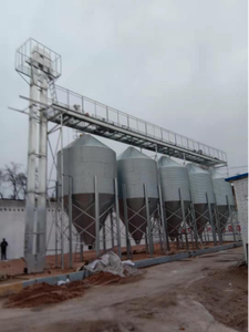 Silo de stockage d'aliments pour animaux 10 tonnes 20 tonnes 50 tonnes, silo à fond trémie galvanisé pour l'élevage de volailles, de porcs, les fermes et les lignes de production de moulin à aliments - Product Image 4