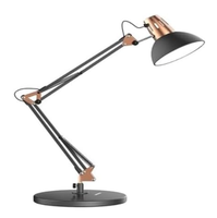 Lampe de table de chevet noire de haute qualité pour lampe de table d'hôtel de chambre à coucher