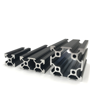 <span class=keywords><strong>ROYEN</strong></span> – profilé en aluminium noir 2020 2040 4040 4080 T, accessoires de cadre de connecteur personnalisés - Product Image 1