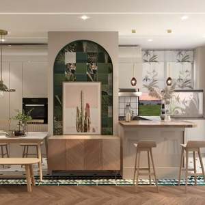 Estilo Nórdico, Estilo Rústico, Estilos Mixtos, Diseño para Sala de Estar, Entrada, Cocina, Comedor - Product Image 1