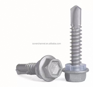 Tornillo Autorroscante de Cabeza Hexagonal de Acero Inoxidable con Rosca M3.5 para Techos de Lámina Metálica, Sistema de Medición en Pulgadas - Product Image 1