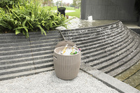 Boîte de rangement extérieure 2 en 1 pour boissons et bière de jardin
