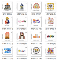 Patchs de vêtements de broderie de bons énonciations personnalisés mots d'espoir de la foi bénie brodés fer sur patch pour vêtements chapeaux sacs