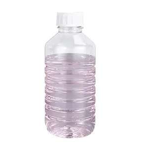 Factory High Quality 500ml 1000ml Clear PET Plastic UN Disinfection Alcohol Container With White Screw Cap