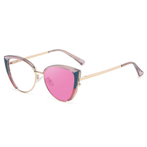 Nuevas gafas de sol fotocromáticas estilo ojo de gato para mujer, protección UV400, montura de plástico y metal, clasificación 2, gafas de sol de moda para exteriores. - Product Image 4
