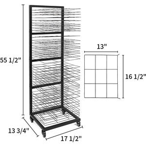 Mobile in metallo solido rivestito di potenza arte stendino con 25 scaffali flessibili organizzatore per scuole e <span class=keywords><strong>club</strong></span> d'arte - Product Image 1