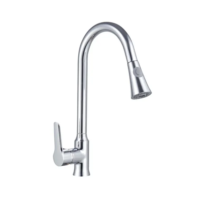 Single Handle Cold Flexible Kitchen Faucet With Pull Out Sprayer Sanitary Ware China