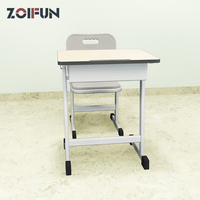 Meubles de classe modernes, ensemble bureau et chaise d'école, mobilier scolaire pour salle de classe