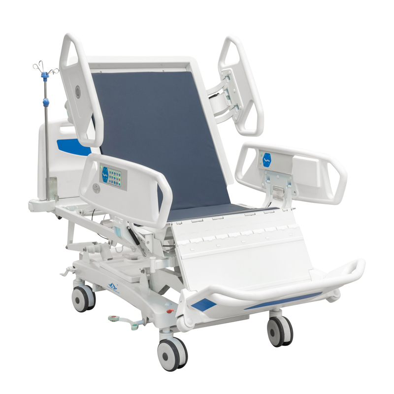MN-EB001 Meubles de l'hôpital Électrique Multifonction Lit de Soins de Maison de Retraite avec Garde-corps ABS