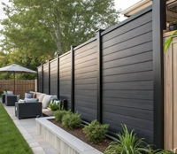 Panneau de clôture en aluminium thermolaqué conçu pour les patios extérieurs et les applications résidentielles modernes.
