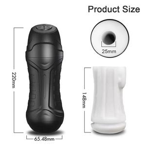 Automatische Mannelijke Masturbator Vibratie Zuigende Vacuümstimulator Vagina Masturbatie Cup Orale Seksspeeltjes Volwassen Goederen Voor Mannen - Product Image 5