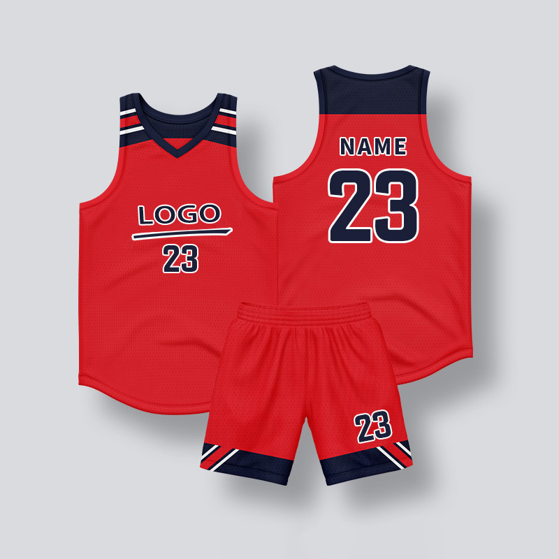 China Factory Basketball Jerseys and Shorts Custom Comfortable Mesh Breathable Fabric Men's Outdoor Basketball Wear