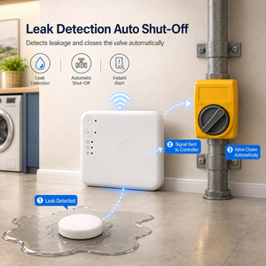 Sistema Intelligente di Rilevamento Perdite d'Acqua Tuya WiFi con Valvola di Interruzione Automatica dell'Acqua e Modbus RS485 <span class=keywords><strong>per</strong></span> Casa - Product Image 5